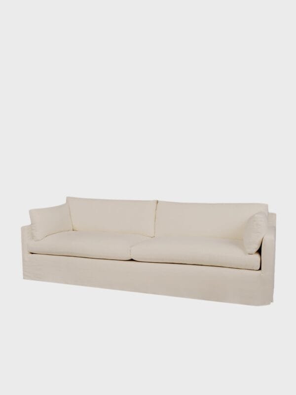 Feather Cloud Sofa, Slipcovered linen Sofa - Image 11