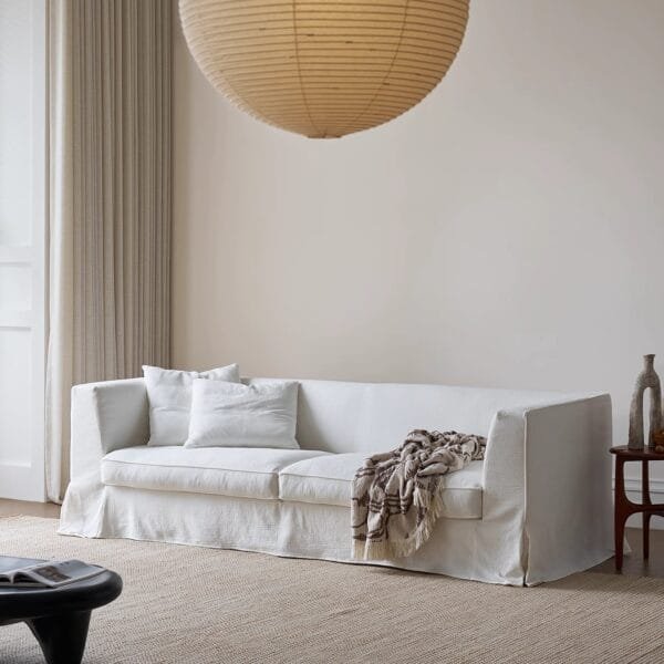 Luxury Linen Sofa Slipcover with Down Feather Fill Couch (JS014) - Image 3