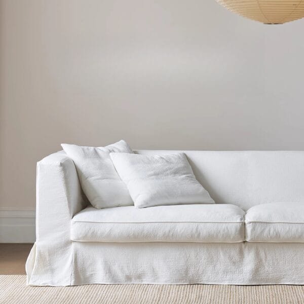 Luxury Linen Sofa Slipcover with Down Feather Fill Couch (JS014) - Image 4